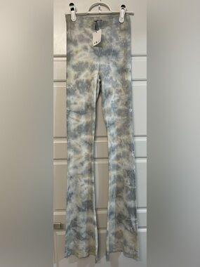 NWT Zara Lightweight Ribbed Tie-Dye Flare Pants